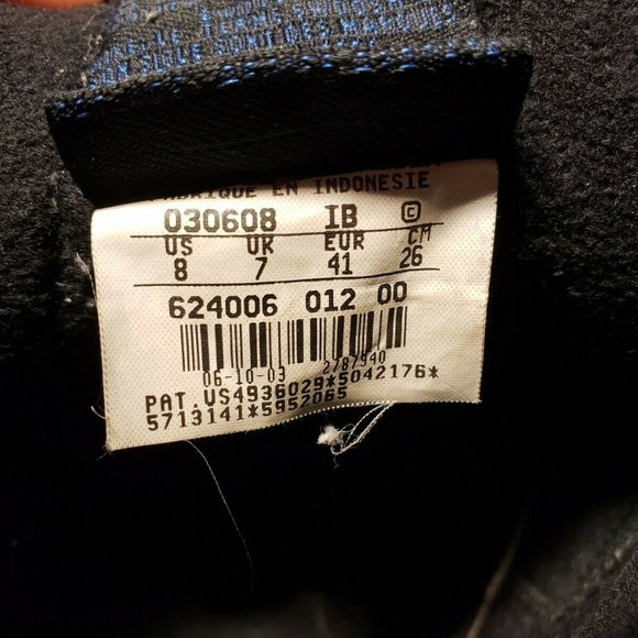 Rare Nike Air Force 2 Retro Mens Black & Blue - Picture 7 of 7